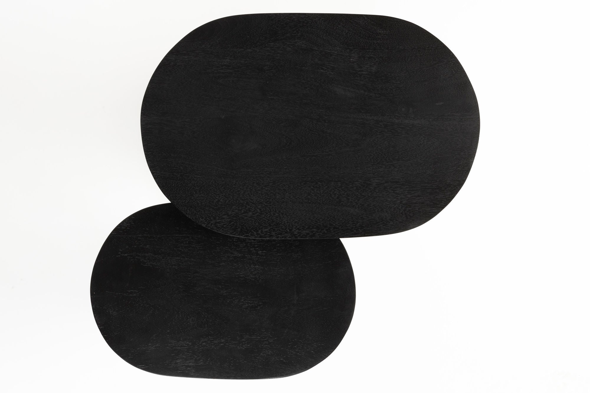 Set of 2 Bela Organic Black Side Tables